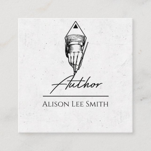 Carte De Visite Carré Auteur (Devant)