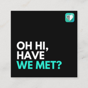 CARTE DE VISITE CARRÉ AVONS-NOUS RENCONTRÉ