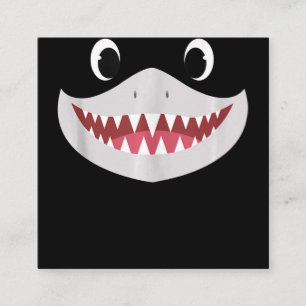 Carte De Visite Carré Baby Shark Halloween