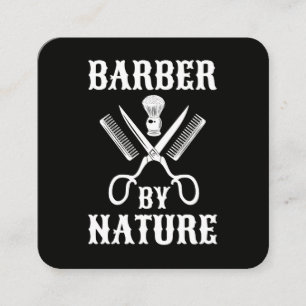 Carte De Visite Carré Barber By Nature - Salon de Coiffure pour Hommes