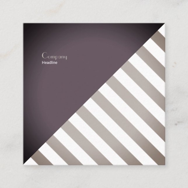 Carte De Visite Carré Barre (Devant)