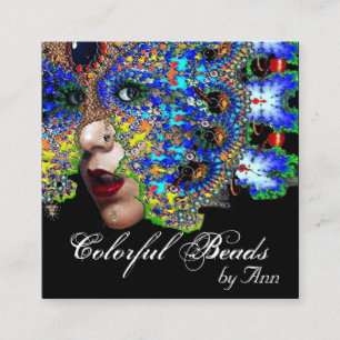 Carte De Visite Carré Beauté ÉPHÉMÈRE, mode, cosmétiques, maquilleur