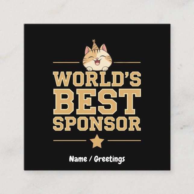 Carte De Visite Carré Bénévoles de la Banque alimentaire mondiale pour l (Devant)