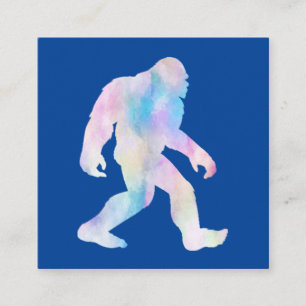 Carte De Visite Carré Bigfoot aquarelle