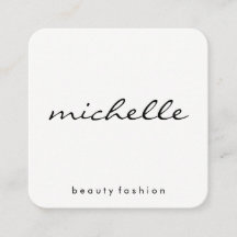 Blanc clair minimaliste avec texte cursif