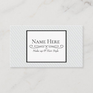 Carte De Visite Carré blanc de relief