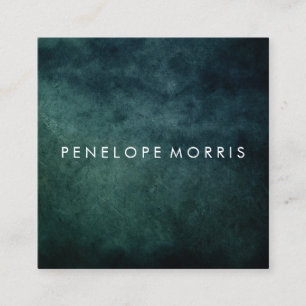 Carte De Visite Carré Bleu Abstrait Beauty Stylist