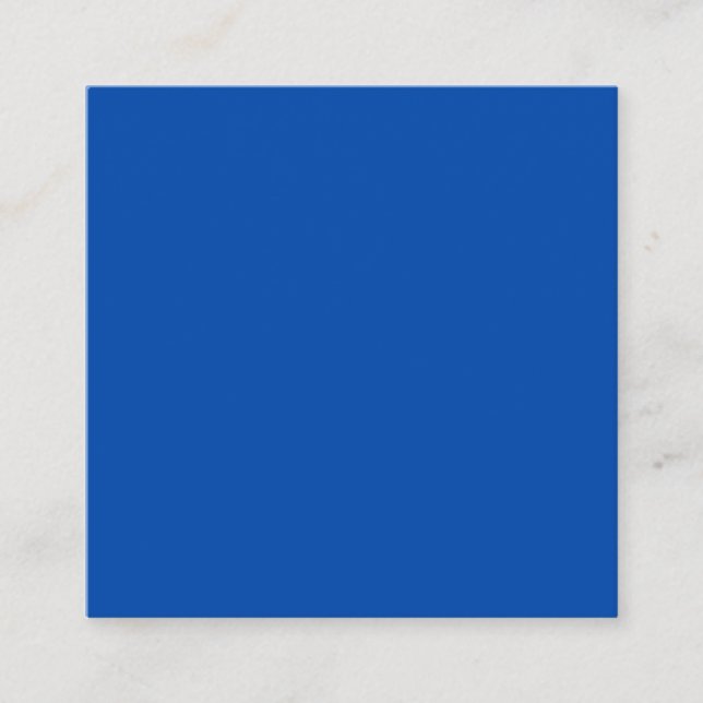 Carte de visite Carré bleu Cobalt (Devant)