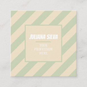 Carte De Visite Carré Boho Super coloré rétro avec QR