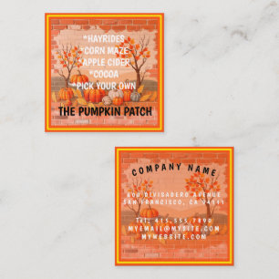 Carte De Visite Carré Bon thanksgiving Populaire Belle automne