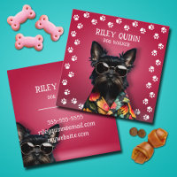 Bordure d'empreintes digitales du chien Walker