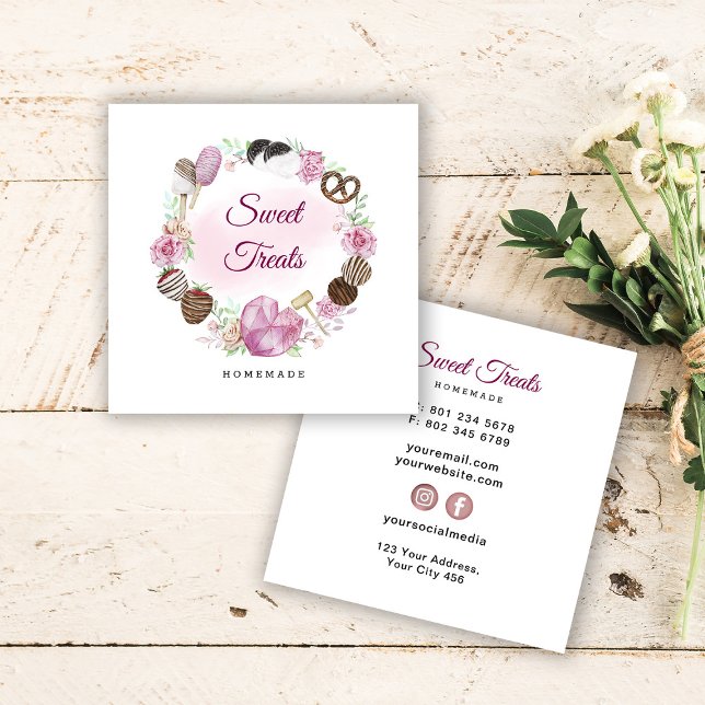 Carte De Visite Carré Boulangerie (Créateur téléchargé)