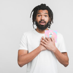 Carte De Visite Carré Boutique professionnelle en poudre QR LOGO