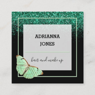 Carte De Visite Carré Boutique professionnelle Parties scintillant Papil