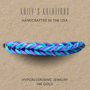 Carte De Visite Carré Bracelet moderne Afficher papier Kraft rustique