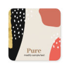 Brosse Or tendance Formes de peinture d'art Abstra