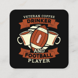 Carte De Visite Carré Café Football