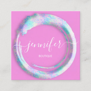 Carte De Visite Carré Camouflage mimétique Mode Abstraite Wow Holographe