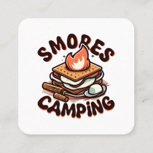 Carte De Visite Carré camp de smores