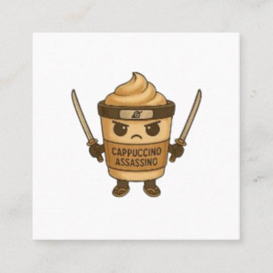 Carte De Visite Carré Cappuccino Assassino