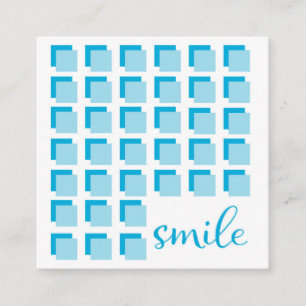 Carte De Visite Carré Carré de carte de référence de dentiste