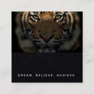 Carte De Visite Carré Carré noir professionnel professionnel