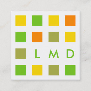Carte De Visite Carré carrés de mod