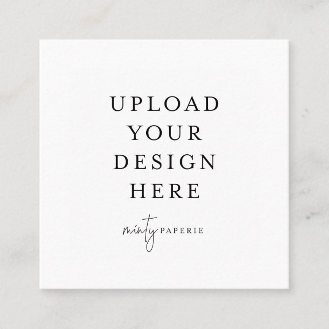 Carte De Visite Carré Carte Carré 2,5 pouces x 2,5 pouces (Devant)