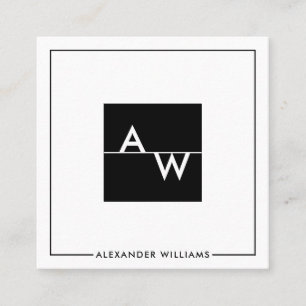 Carte De Visite Carré Case Formelle