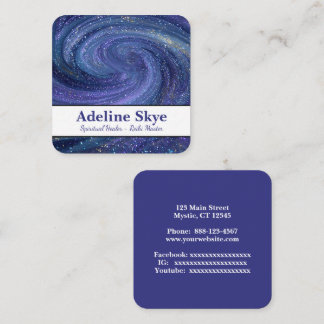 Carte De Visite Carré Celestial glittering swirl