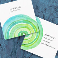 Cercles d'aquarelle Anneau Abstrait minimaliste ve