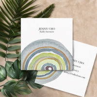 Cercles d'aquarelle Anneaux Art minimal Abstrait