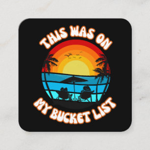 Carte De Visite Carré C'Était Sur Ma Liste De Poids