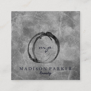 Carte De Visite Carré Champagne Elégante Moderne Beauté Abstraite Stylis