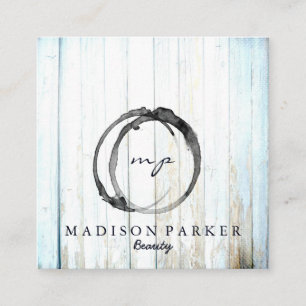 Carte De Visite Carré Champagne Elégante Moderne Beauté Abstraite Stylis