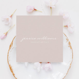 Carte De Visite Carré Champagne Professionnelle Moderne Minimaliste