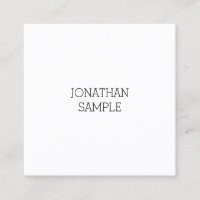 Charme Professionnel Simple Carré Moderne Plain