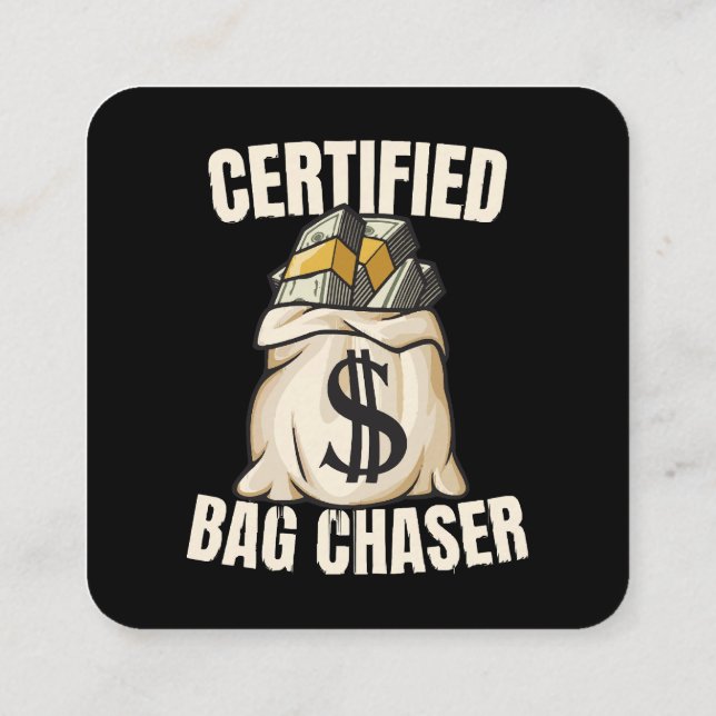 Carte De Visite Carré chasseur de bagages  (Dos)