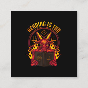 Carte De Visite Carré Chèvre Satanic Pagan Premium