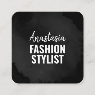 Carte De Visite Carré Chic Moderne Luxe Simple Noir Simple Minimaliste