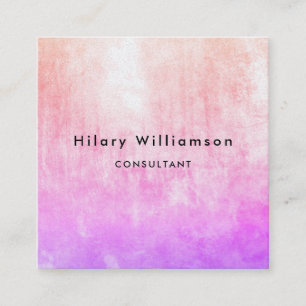 Carte De Visite Carré Chic Pastel rose Lavande Lumineuse Lavande Lumineu