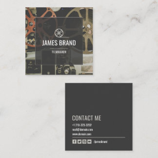 Carte De Visite Carré Cinéaste Vidéo