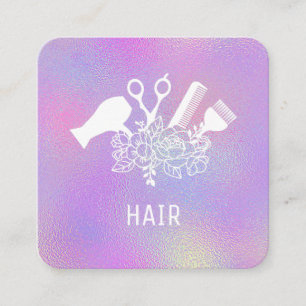 Carte De Visite Carré *~* Ciseaux de peigne Brush    RainbowAP6