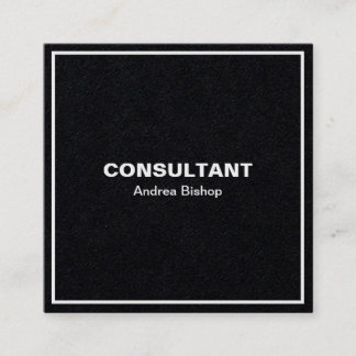 Carte de visite Carré classique simple et propre