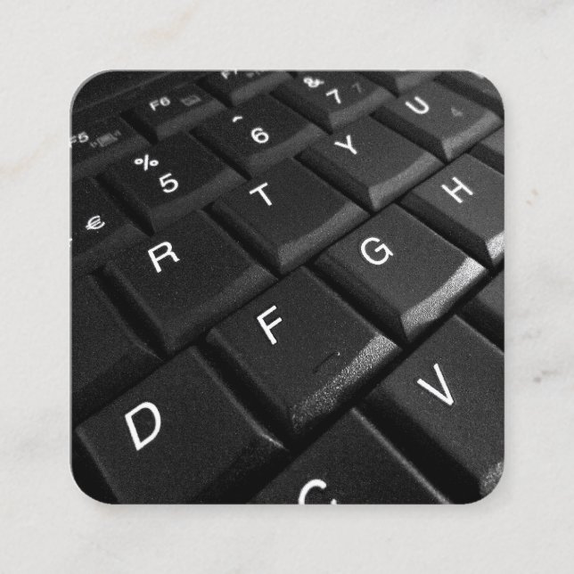 Carte De Visite Carré Clavier de portable (Devant)