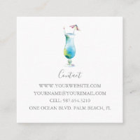 Cocktail tropical Blue Hawaii