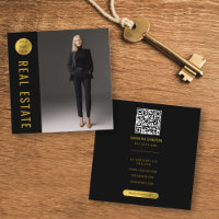 Code QR de l'agent immobilier Black & Gold