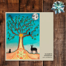 Code QR de médias sociaux Tree Of Life Connect Wit