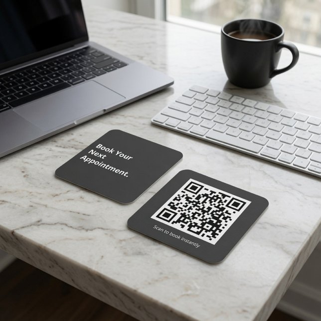 Carte De Visite Carré Code QR pour votre prochain rendez-vous  (Créateur téléchargé)