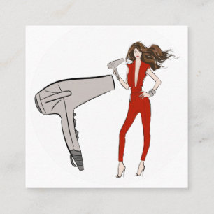 Carte De Visite Carré Coiffeur